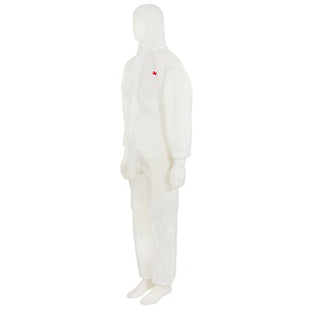 3M TUTA DI PROTEZIONE MONOUSO 4520 BIANCA CAT.III TIPO 5/6 TG.L