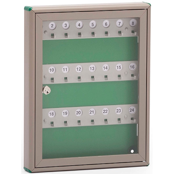 SILMEC BACHECA PORTA CHIAVI P24 IN ALLUMINIO BRONZO/VERDE MM290X370X40
