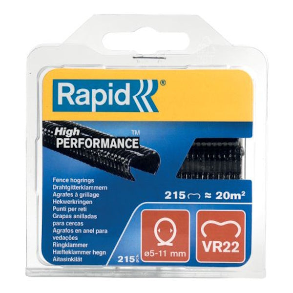 RAPID PUNTI PER RETI VR22 PLASTIFICATI VERDI BLISTER DA PZ 215