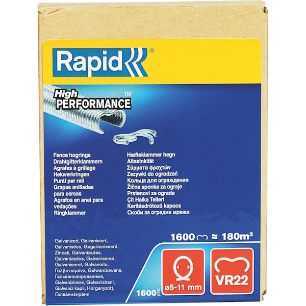 RAPID PUNTI PER RETI VR22 ZINCATI SCATOLA PZ1600