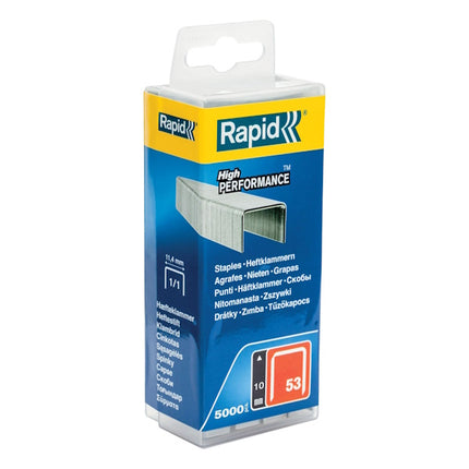 RAPID GRAFFE N.53/10MM SCATOLA IN PLASTICA DA PZ5000