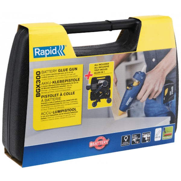 RAPID INCOLLATRICE A BATTERIA BGX300 PER COLLA IN STICK D.MM12