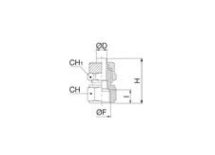 ANI ART. 40/A F RACCORDO DRITTO FILETTATO F PER TUBI NYLON