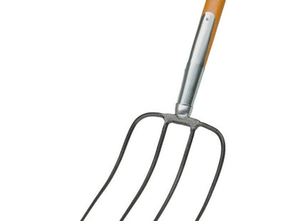 AGEF FORCA DA LETAME 4 DENTI CON MANICO IN FAGGIO CM130 FSC 100%