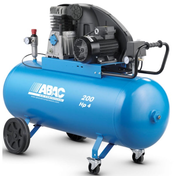 ABAC COMPRESSORE A CINGHIA SERBATOIO LT200 MOD. PRO A39B/200 CT4 400V