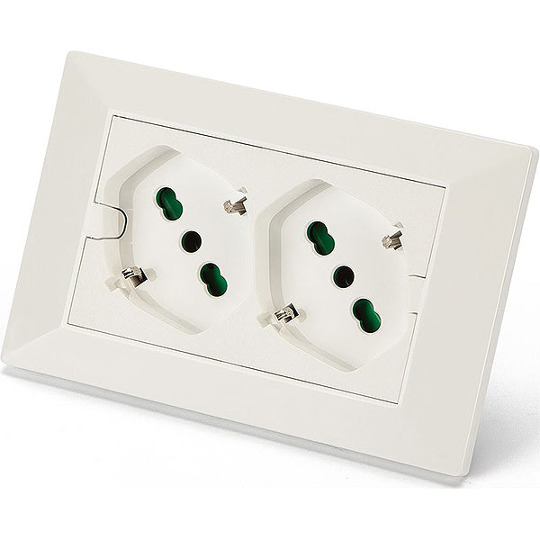 Presa Completa Da Incasso Con 2 Schuko E Coperchio IP55 Fanton 421021 - Foto 12