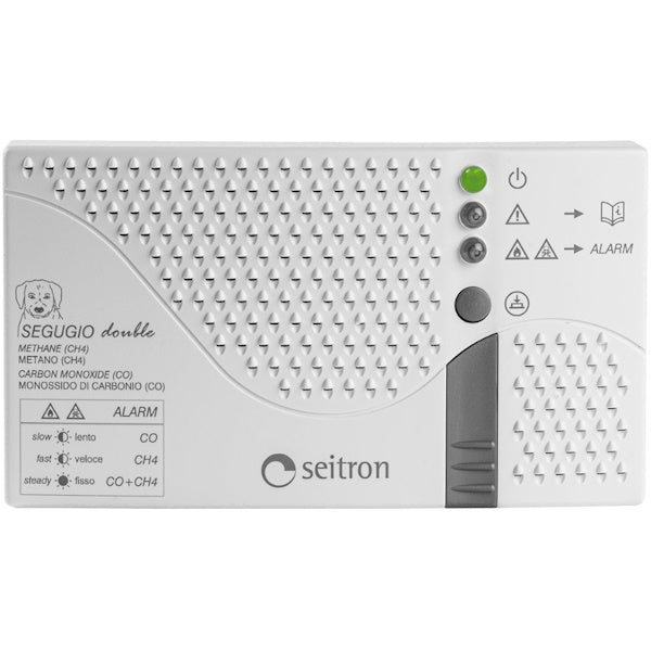 SEITRON RILEVATORE DI FUGHE GAS METANO E CO SEGUGIO PLUS DOUBLE