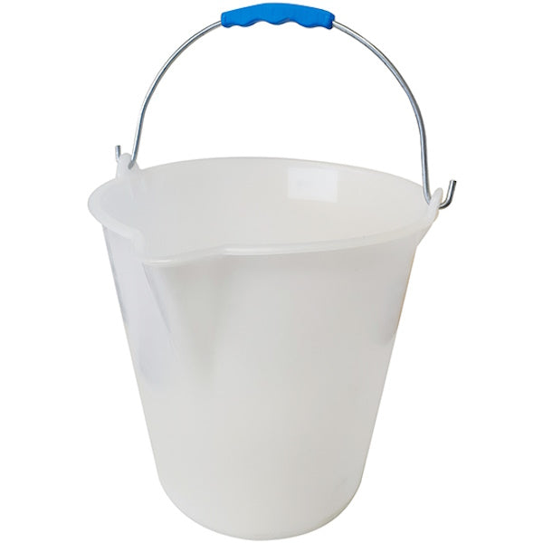 MOBIL PLASTIC SECCHIO GRADUATO INDUSTRIALE BIANCO NEUTRO LT15