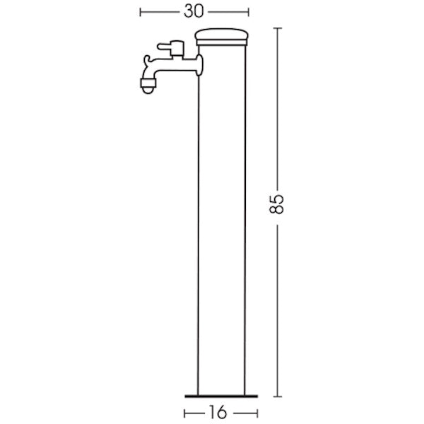 BEL-FER FONTANA IN FERRO COLORE ANTRACITE