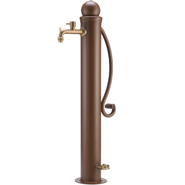 BEL-FER FONTANA IN FERRO CON MANICO DOPPIO RUBINETTO COLORE RUGGINE