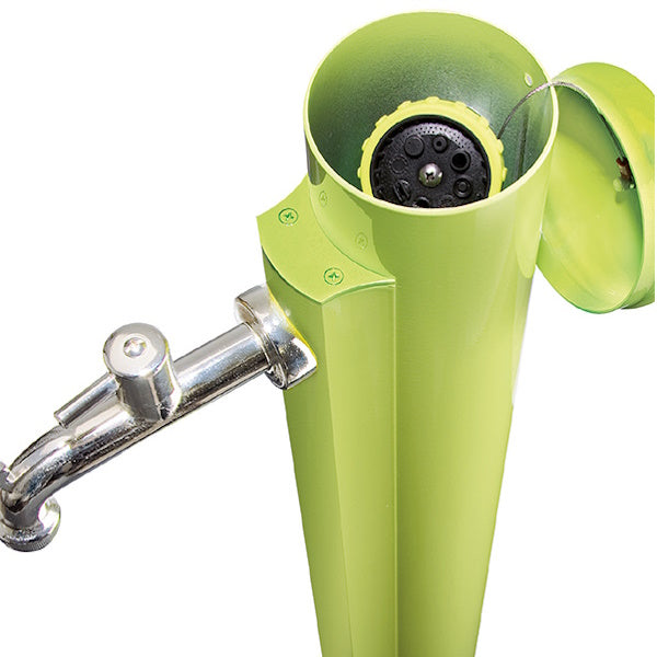 BEL-FER FONTANA IN FERRO DOPPIO RUBINETTO COLORE VERDE ACIDO