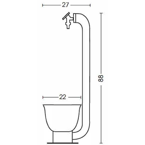 BEL-FER FONTANA IN FERRO CON VASCHETTA COLORE BIANCO*