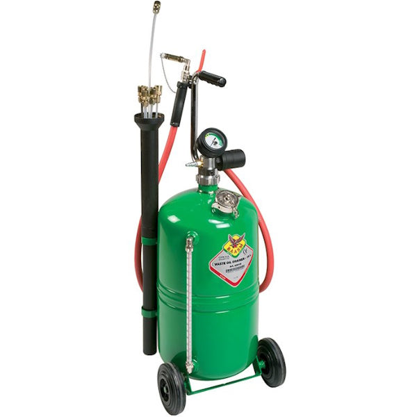 RAASM ASPIRATORE OLIO ESAUSTO SERBATOIO LT24 CARRELLATO E KIT SONDE