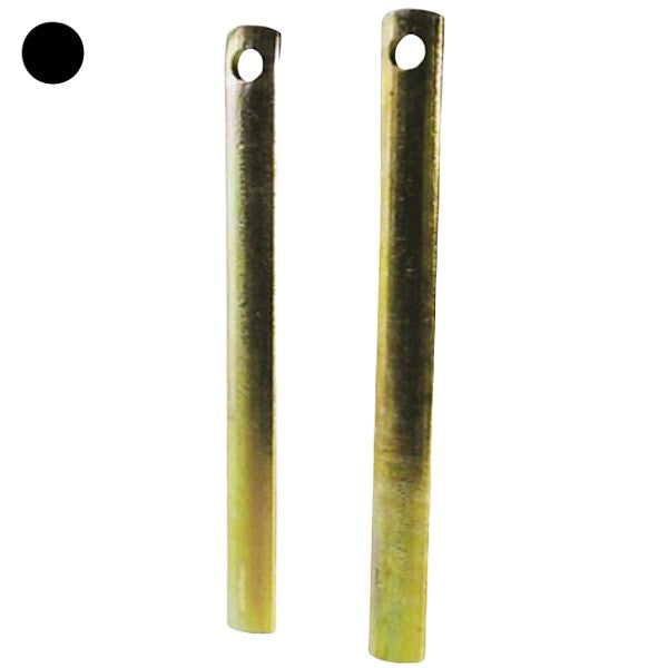 OM4 ASTA MEZZATONDA PER CARIGLIONI VERNICIATA NERA MM.1600