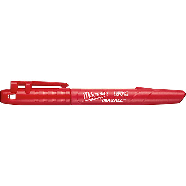 MILWAUKEE PENNARELLO INDELEBILE PUNTA FINE MM 1 ROSSO