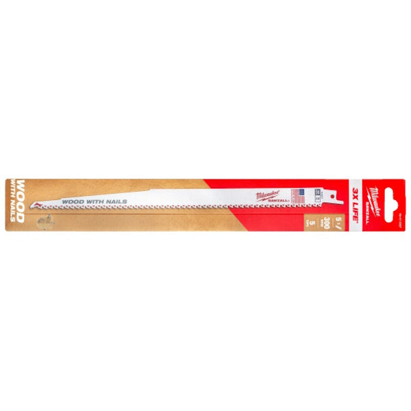 MILWAUKEE LAME PER SEGA DIRITTA PER LEGNO THIN KERF MM 300X4,2 PZ5
