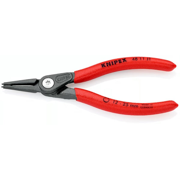KNIPEX PINZA PER SEEGER INTERNI BECCHI DIRITTI 4811J D.MM12- 25 MM140