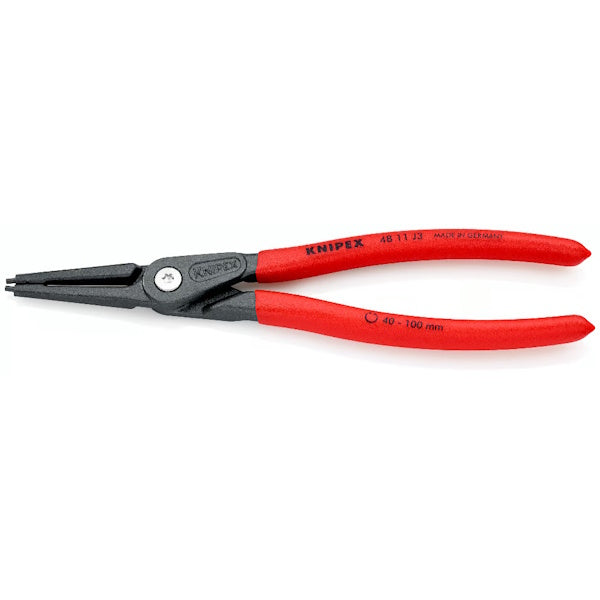 KNIPEX PINZA PER SEEGER INTERNI BECCHI DIRITTI 4811J D.MM40-100 MM225