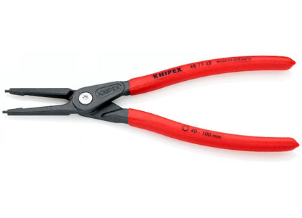 KNIPEX PINZA PER SEEGER INTERNI BECCHI DIRITTI 4811J D.MM40-100 MM225