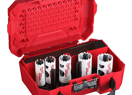 MILWAUKEE SEGHE A TAZZA BI-METALLICHE KIT PZ 7 D.MM19-32 CON ACCESSORI