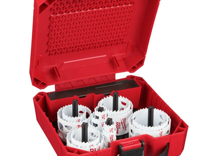 MILWAUKEE SEGHE A TAZZA BI-METALLICHE KIT PZ17 D.MM20-76 CON ACCESSORI