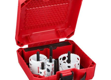 MILWAUKEE SEGHE A TAZZA BI-METALLICHE KIT PZ10 D.MM25-76 CON ACCESSORI