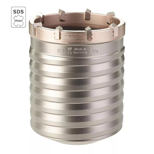 MILWAUKEE PUNTA PERFORATRICE A CORONA IN TCT SISTEMA SDS-MAX D.MM 80X100