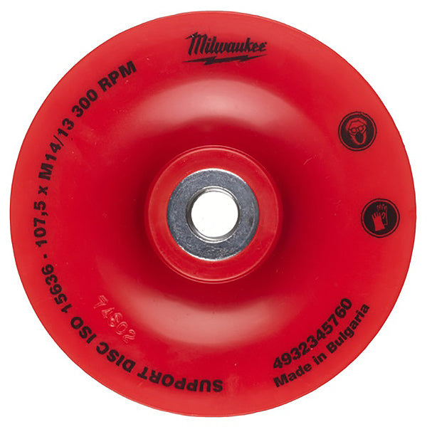 MILWAUKEE PLATORELLO IN PLASTICA FLESSIBILE CON FLANGIA M14