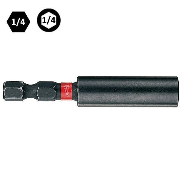 MILWAUKEE PORTAINSERTI BITS MAGNETICO 1/4"X 60 MM.