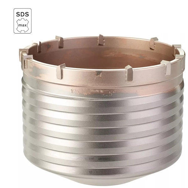 MILWAUKEE PUNTA PERFORATRICE A CORONA IN TCT SISTEMA SDS-MAX D.MM125X100