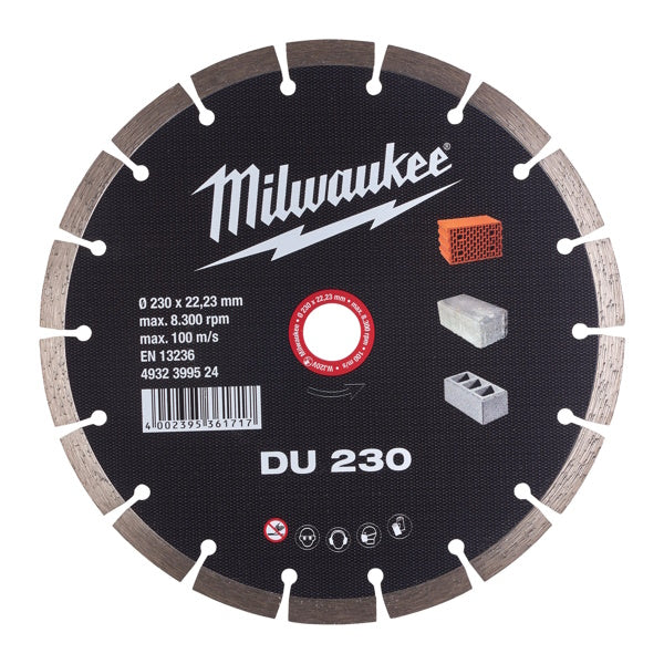 MILWAUKEE DISCO DIAMANTATO A SETTORI D.MM230X22,23 MOD. DU230