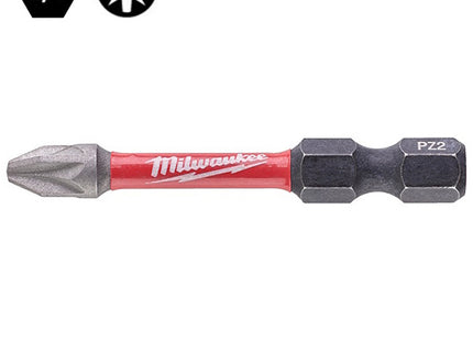 MILWAUKEE INSERTI BITS PER VITI A CROCE POZIDRIV PZ2X50MM CONF.PZ 1
