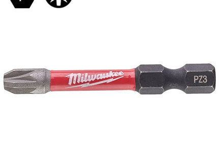 MILWAUKEE INSERTI BITS PER VITI A CROCE POZIDRIV PZ3X50MM CONF.PZ 1