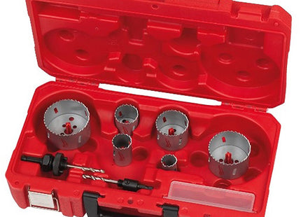 MILWAUKEE SEGHE A TAZZA CONTRACTOR KIT PZ10 D.MM25-76 CON ACCESSORI