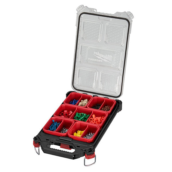 MILWAUKEE PACKOUT VALIGETTA ORGANIZER SLIM COMPATTO MM249X411X64