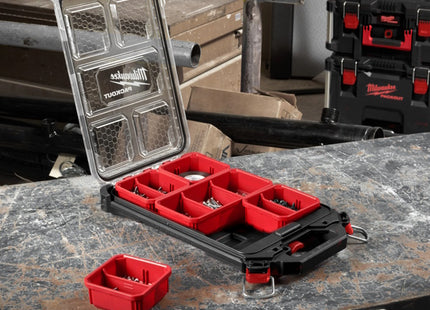 MILWAUKEE PACKOUT VALIGETTA ORGANIZER SLIM COMPATTO MM249X411X64