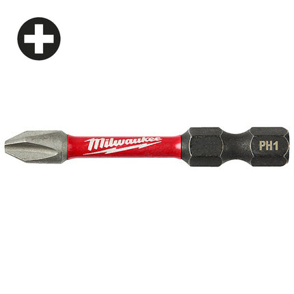 MILWAUKEE INSERTI BITS PER VITI A CROCE PHILLIPS PH3X50MM CONF.PZ 1