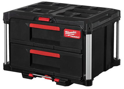 MILWAUKEE PACKOUT CASSETTIERA PORTAUTENSILI A 2 CASSETTI