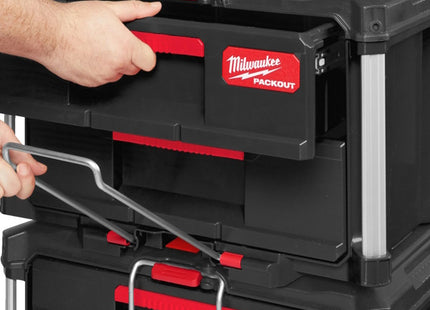 MILWAUKEE PACKOUT CASSETTIERA PORTAUTENSILI A 2 CASSETTI