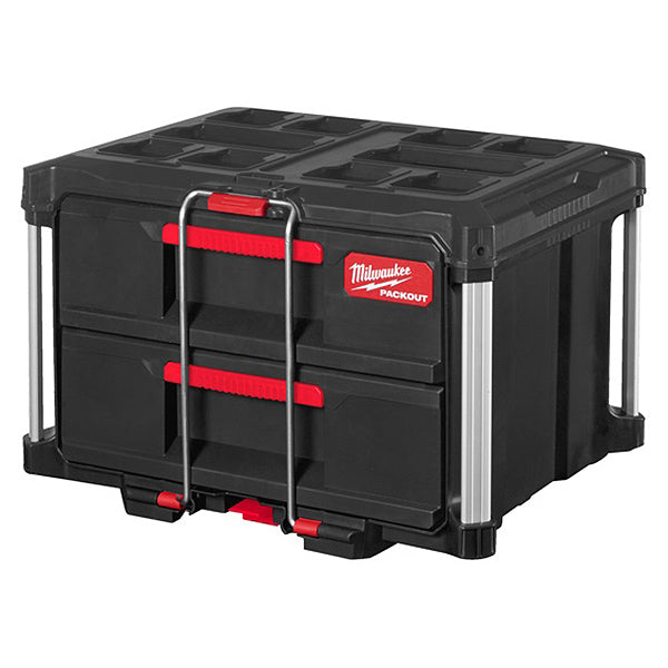 MILWAUKEE PACKOUT CASSETTIERA PORTAUTENSILI A 2 CASSETTI