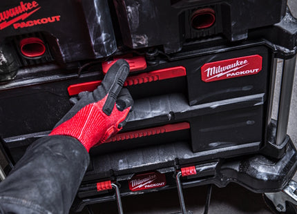 MILWAUKEE PACKOUT CASSETTIERA PORTAUTENSILI A 2 CASSETTI