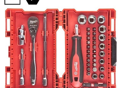 MILWAUKEE SERIE DI BUSSOLE CON CRICCHETTO E BITS DA 1/4" PZ38*