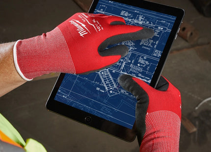 MILWAUKEE GUANTI MOD. CUT A GLOVES COLORE ROSSO/NERO TG 8 (M)
