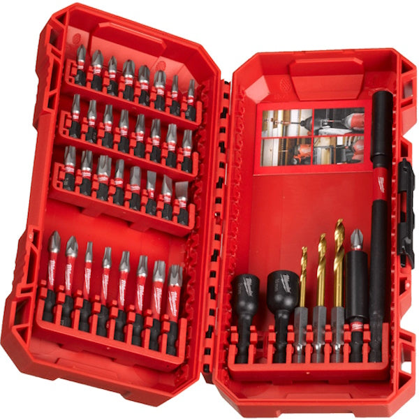 MILWAUKEE SET FORATURA/AVVITATURA SHOCKWAVE IN CASSETTA DI PLASTICA PZ40