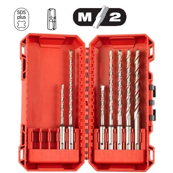 MILWAUKEE SERIE PUNTE SDS-PLUS M2 IN BOX DA PZ 7 D.MM5-10