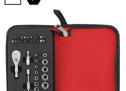 MILWAUKEE SET DI BUSSOLE CON CRICCHETTO E BITS DA 1/4" PZ39