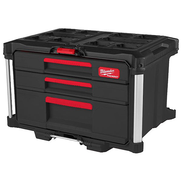 MILWAUKEE PACKOUT CASSETTIERA PORTAUTENSILI A 2+1 CASSETTI