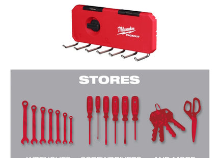 MILWAUKEE PACKOUT GANCIO MULTIPLO DRITTO CORTO PORTATA KG9 MM232X77X100