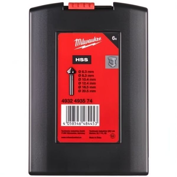MILWAUKEE SET SVASATORI CONICI IN HSS PZ. 6