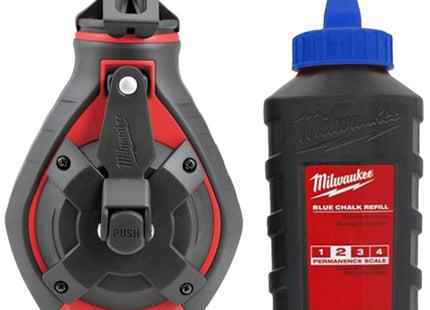 MILWAUKEE TRACCIATORE LINEA SPESSA E RICARICA POLVERE BLU